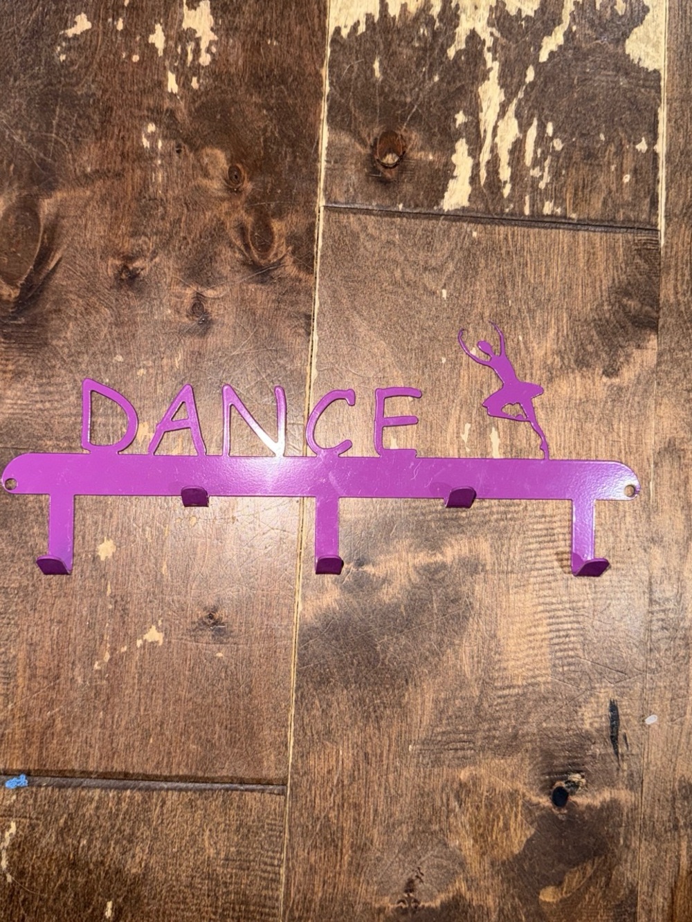 Dance Wall Hook Rack in Purple